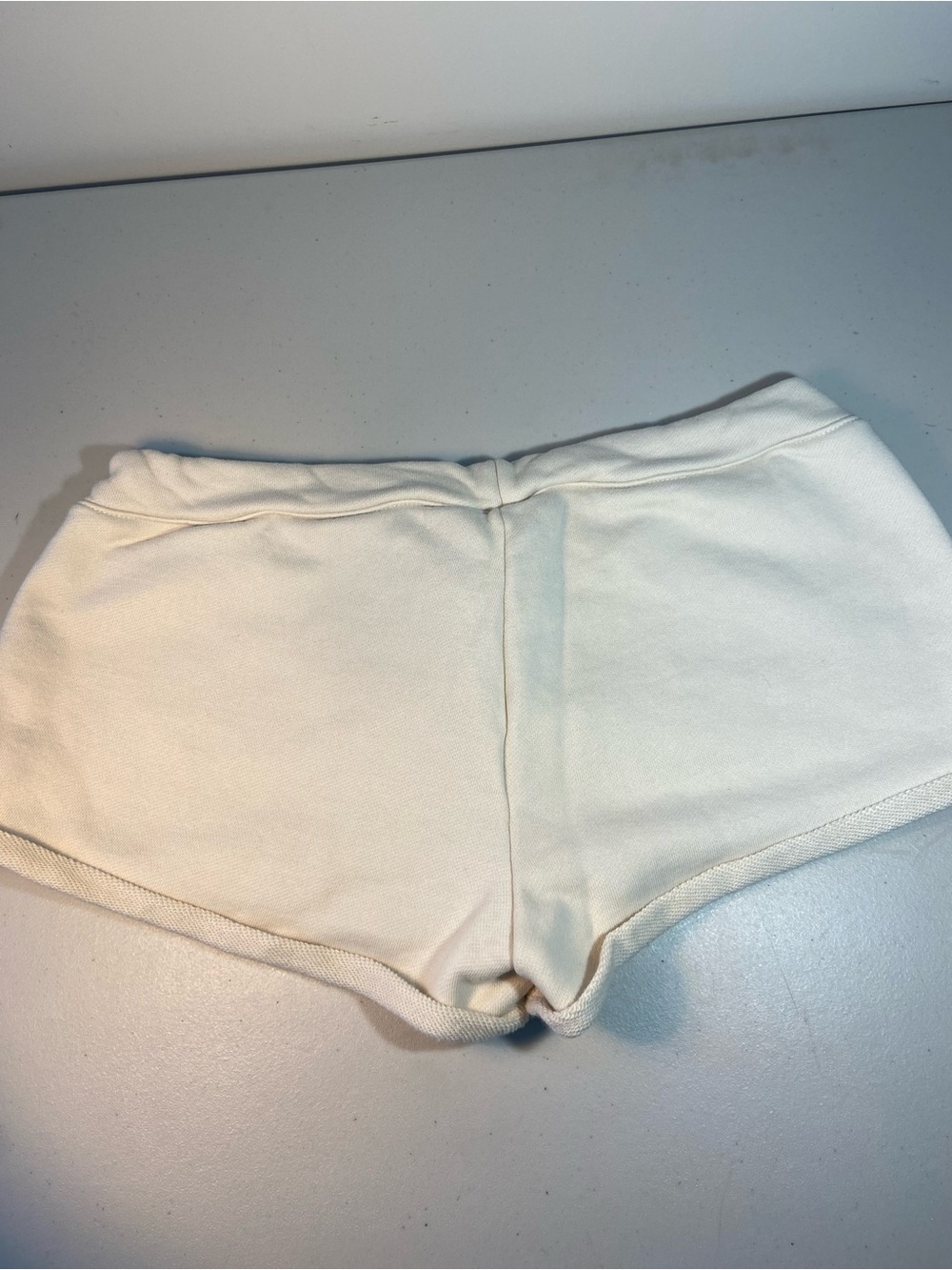 SKIMS Cream Women's Casual Drawstring Athletic Shorts - Picture 2 of 8